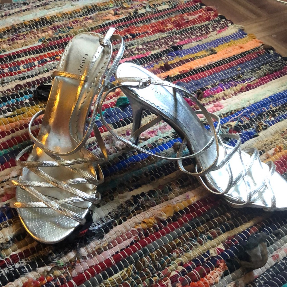 Silver shoes